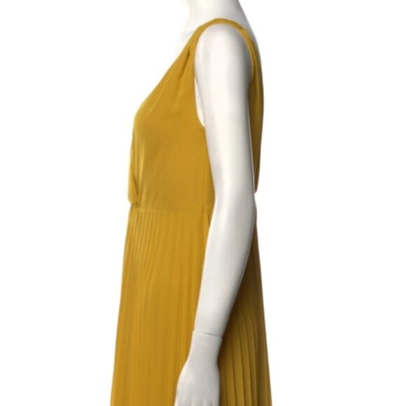 NWOT Vince Plissé Twist-Front Sleeveless in Limonata Dress XS $440 - Picture 8 of 10